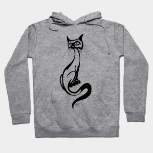 Tribal Siamese Cat Hoodie