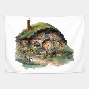 Hobbit House Tapestry