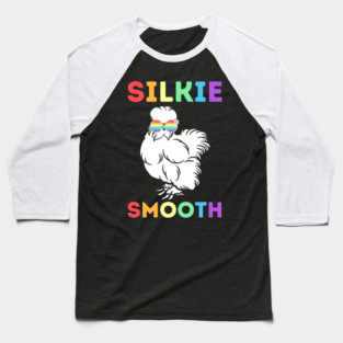 Silkie Smooth Chicken Baseball T-Shirt