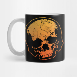 Orange Crush Skull Mug