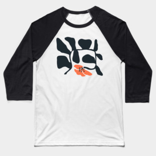 Abstract Hibiscus Flower (landscape) Baseball T-Shirt