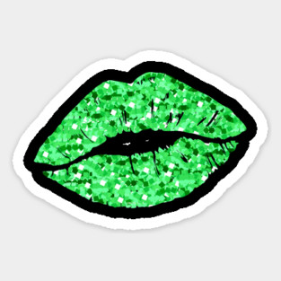 Irish Girl Kiss Saint Patricks Day Celebration Sticker