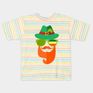 Irish Guy Character Saint Patricks Day Humor Kids T-Shirt