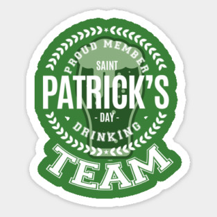 Member Saint Patricks Day Drinking Humor Sticker