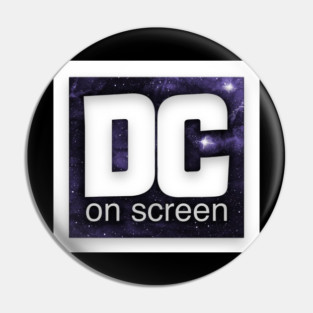DC on SCREEN Podcast Logo (Stars) Pin