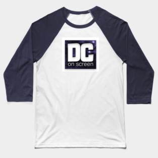 DC on SCREEN Podcast Logo (Stars) Baseball T-Shirt