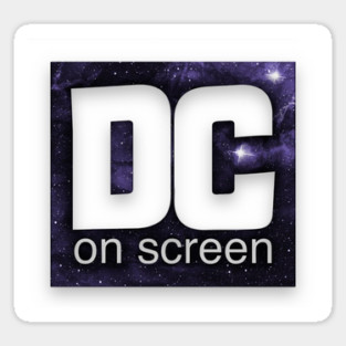 DC on SCREEN Podcast Logo (Stars) Sticker