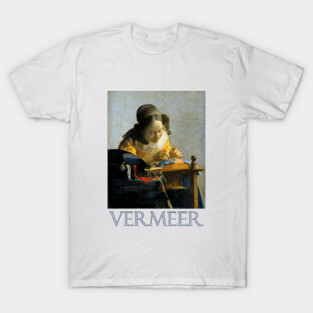 The Lacemaker (1670) by Johannes Vermeer T-Shirt