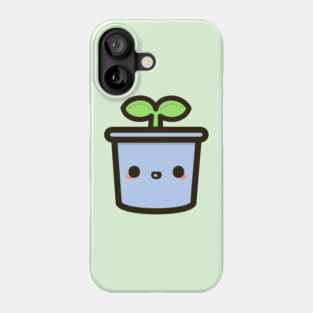 Cute sprout in pot Phone Case