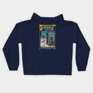 MGS Shadow Moses Island comic book fan art Kids Hoodie