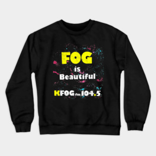 KFOG 104.5 / 80s Progressive Rock Radio Station Crewneck Sweatshirt