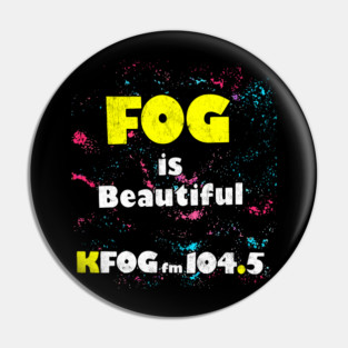 KFOG 104.5 / 80s Progressive Rock Radio Station Pin