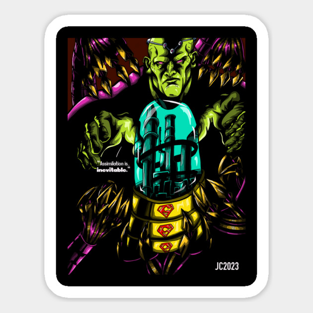 Superman “Captivity” Brainiac portrait (digital) Magnet by StagArtStudios