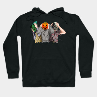 Halloween Mask Trio Hoodie