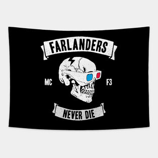 Farlander Biker Club (Front Print) Tapestry
