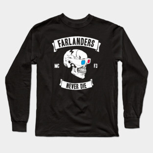 Farlander Biker Club (Front Print) Long Sleeve T-Shirt