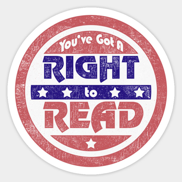 Right to Read (retro) Magnet by rt-shirts