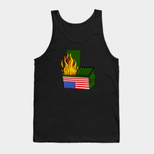 Dumpster fire USA Tank Top