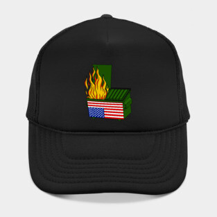Dumpster fire USA Hat