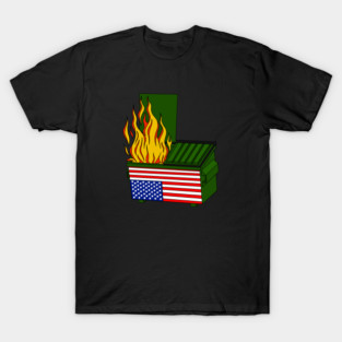 Dumpster fire USA T-Shirt