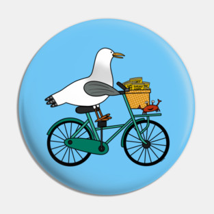 Seagull Bike Adventure Pin