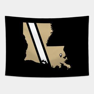 New Orleans Football Tapestry