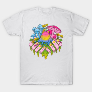 Pansexual Frog Fungi Handful T-Shirt
