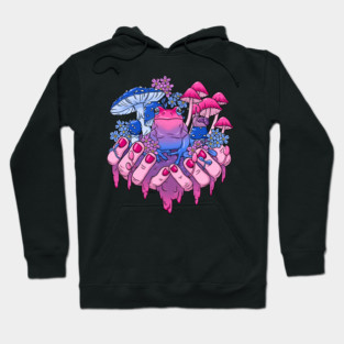 Bisexual Frog Fungi Handful Hoodie