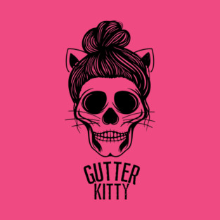 Gutter Kitty skull T-Shirt