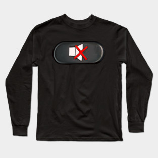 Mute symbol, mute icon Long Sleeve T-Shirt