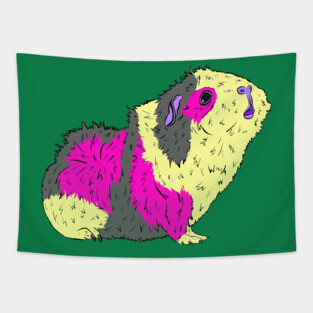 Ziggy Guineapig Pop Art Tapestry
