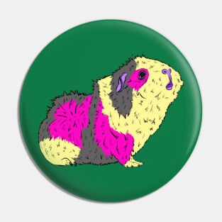 Ziggy Guineapig Pop Art Pin