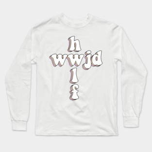 hwlf x wwjd cross Long Sleeve T-Shirt