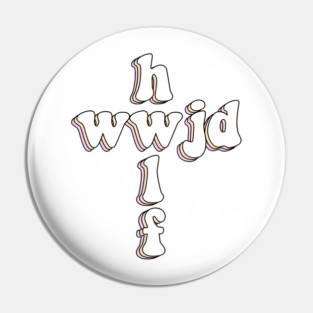 hwlf x wwjd cross Pin