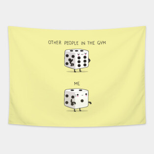 Me in the gym Tapestry