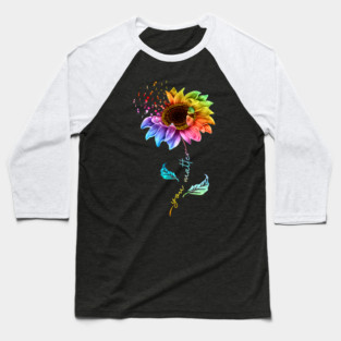 Sunflower You Matter Suicide Prevention Awareness Baseball T-Shirt