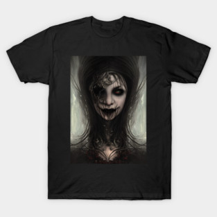 Mysterious Gothic Woman | Gothic Aesthetic | Beautiful Vampire Woman T-Shirt