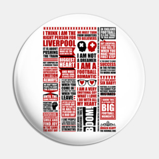 Kloppisms – a collection of quotes from Jürgen Klopp Pin