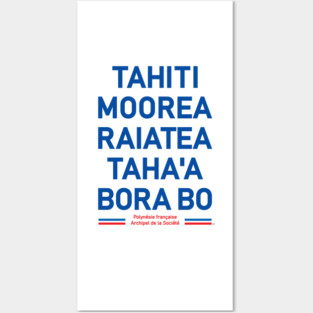 Tahiti Papeete Bora Bora Moorea Surf Pacific French Polynesia Posters and Art