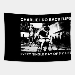 Charlie I do backflips every single day of my life Tapestry