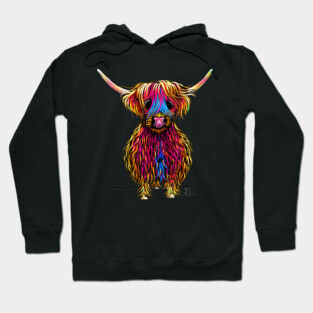 HiGHLaND CoW PRiNT SCoTTiSH ' BuTCH ' BY SHiRLeY MacARTHuR Hoodie