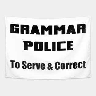 Grammar Police Tapestry