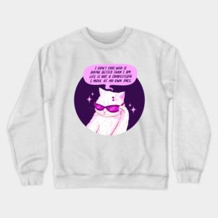 Meme Sunglasses Cat Crewneck Sweatshirt
