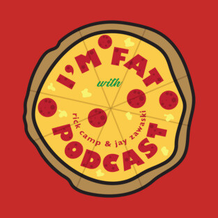 I'm Fat Podcast Pizza Logo T-Shirt