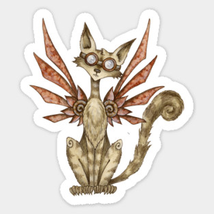 Steampunk Cat Sticker