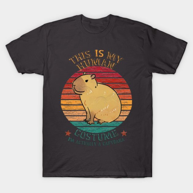 This is my human costume. I'm actually a Capybara T-Shirt by Db Printed