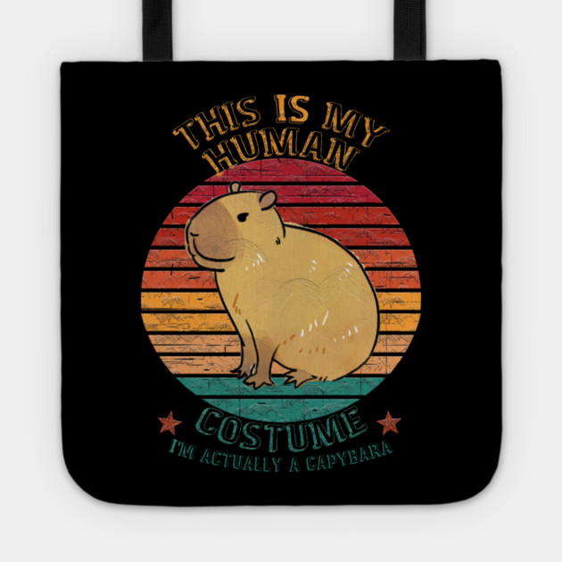 This is my human costume. I'm actually a Capybara Tote by Db Printed