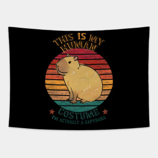 This is my human costume. I'm actually a Capybara Tapestry