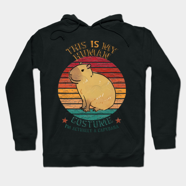 This is my human costume. I'm actually a Capybara Hoodie by Db Printed