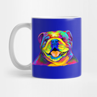 English Bulldog in Colors Mug